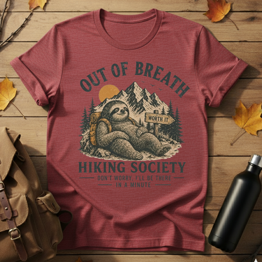 Out Of Breath Hiking Society T-Shirt