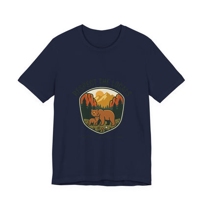 Respect the Locals Bear Badge Tee | Protect Our National Parks, hiking