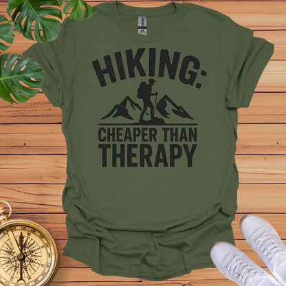 Hiking - Cheaper Than Therapy T-Shirt