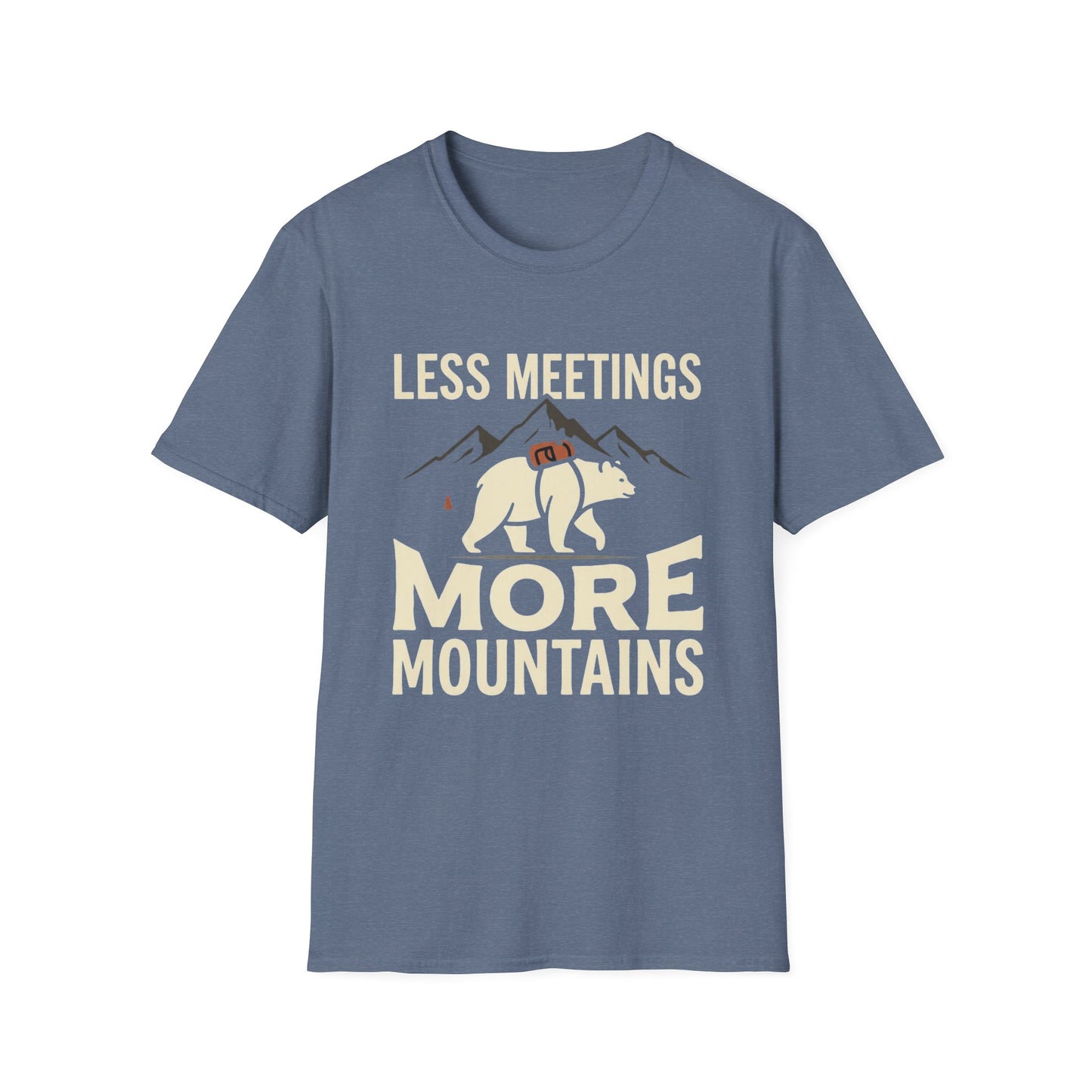 Less Meetings More Mountains T-Shirt
