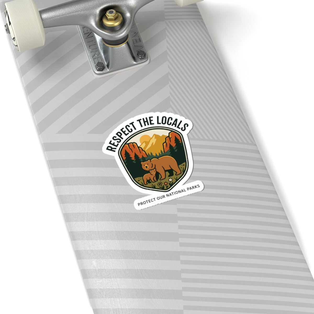 Respect the Locals Bear Sticker | Protect Our National Parks, Leave No Trace