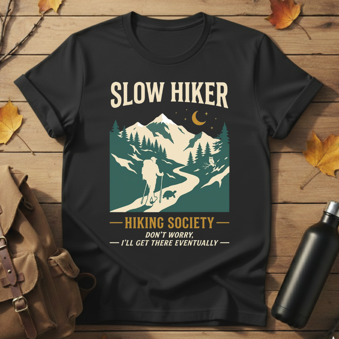 Slow Hiker Hiking Society T-Shirt