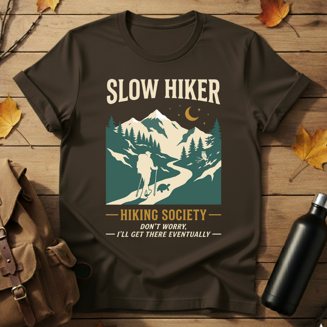 Slow Hiker Hiking Society T-Shirt
