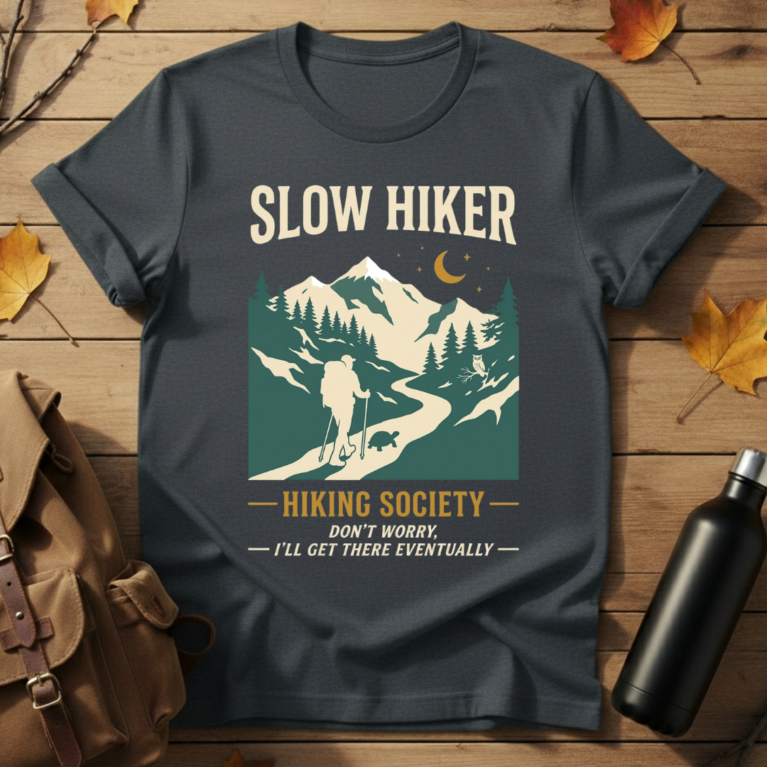 Slow Hiker Hiking Society T-Shirt