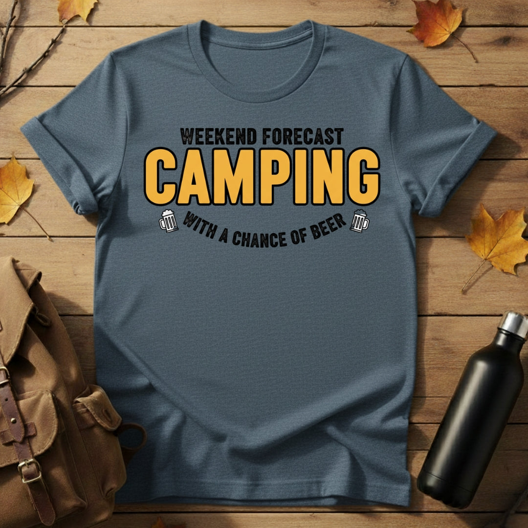 Weekend Camping With Beer T-Shirt