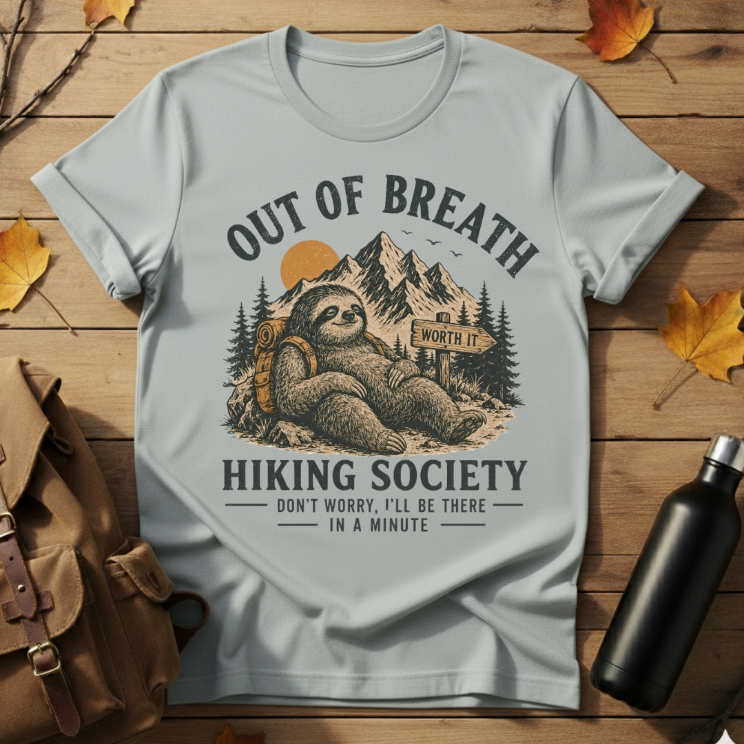 Out Of Breath Hiking Society T-Shirt