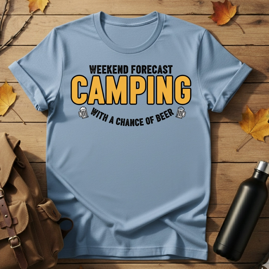 Weekend Camping With Beer T-Shirt