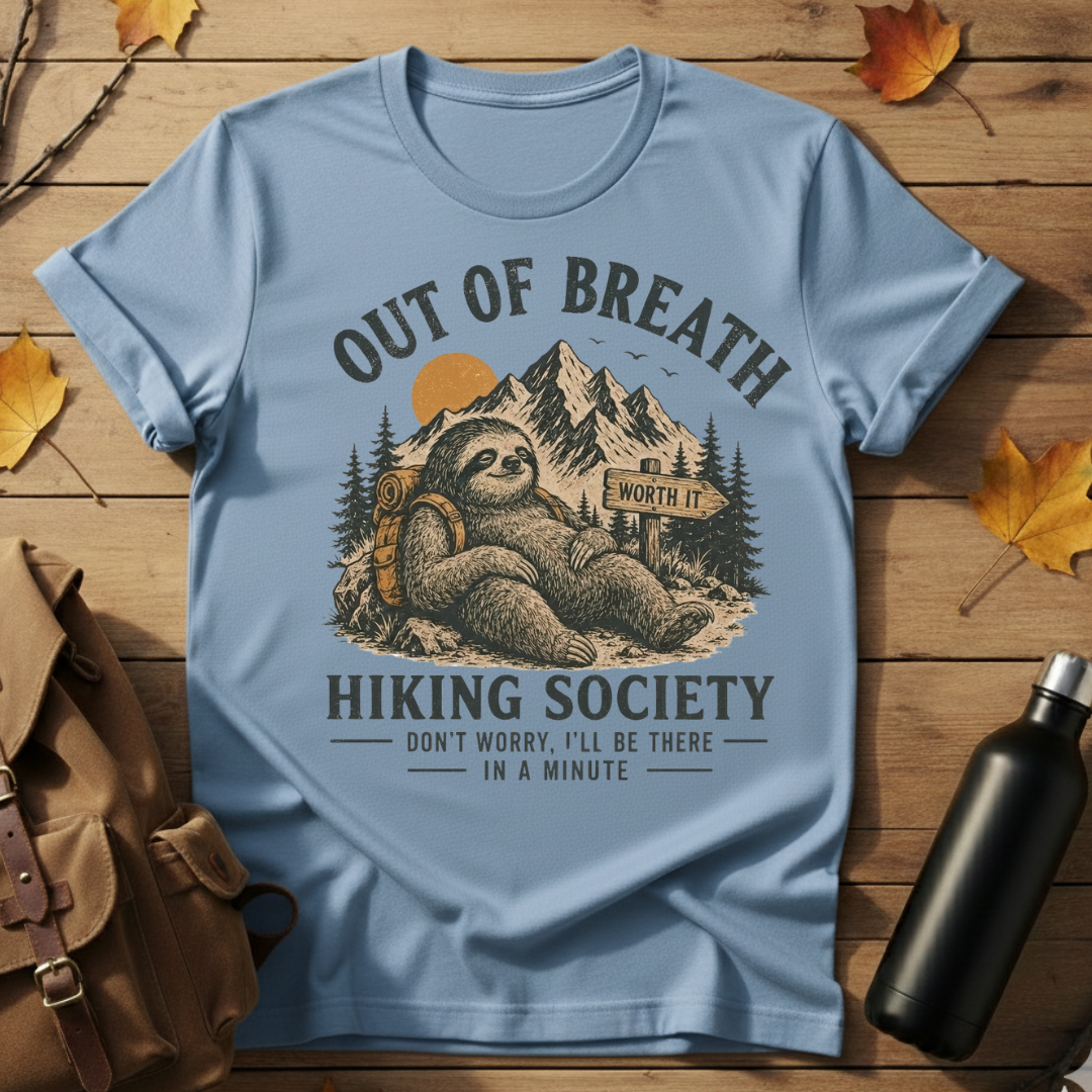 Out Of Breath Hiking Society T-Shirt