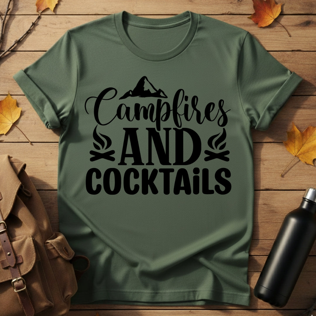 Campfires And Cocktails T-Shirt