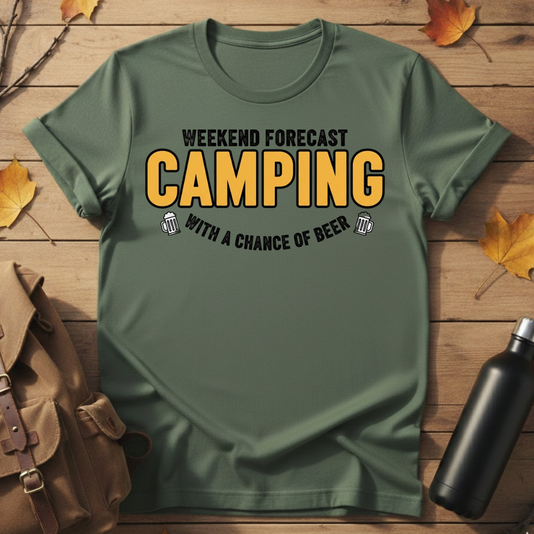 Weekend Camping With Beer T-Shirt