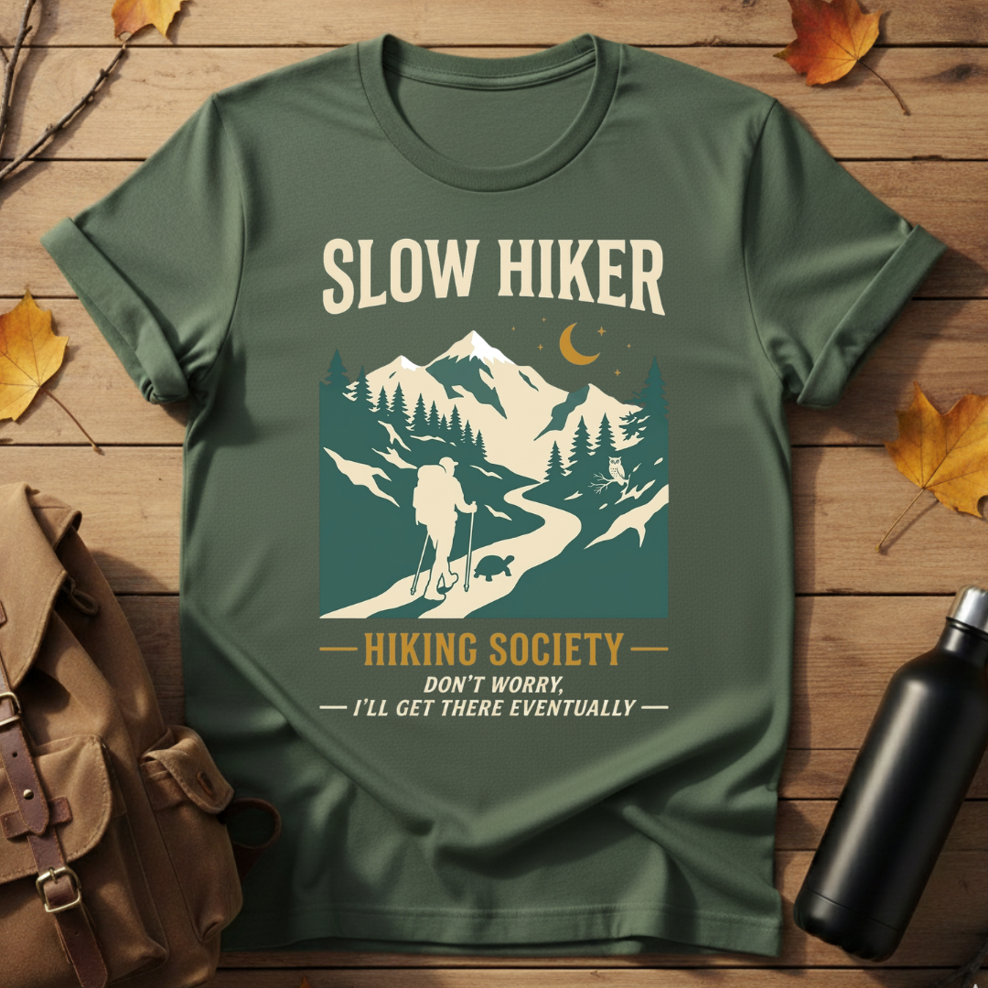 Slow Hiker Hiking Society T-Shirt