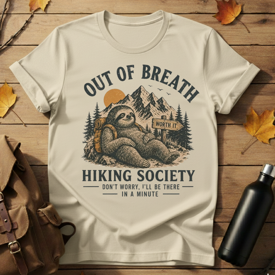 Out Of Breath Hiking Society T-Shirt