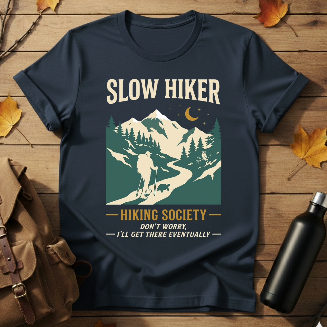 Slow Hiker Hiking Society T-Shirt