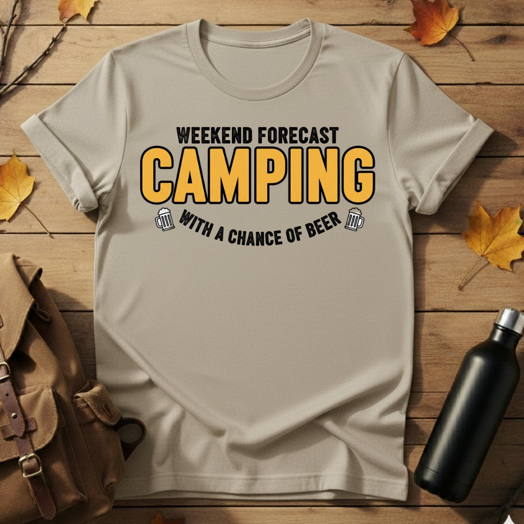 Weekend Camping With Beer T-Shirt