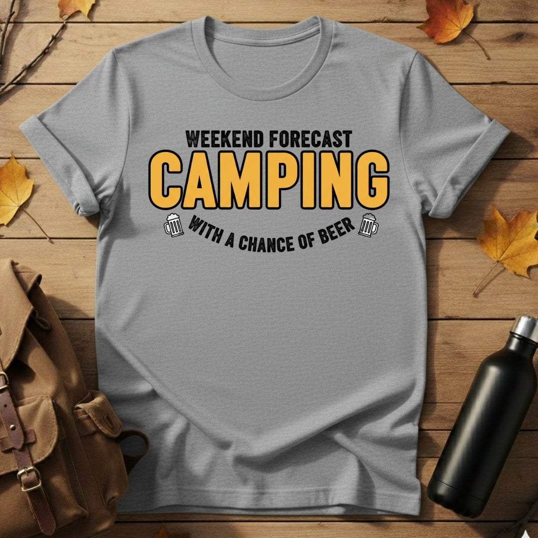 Weekend Camping With Beer T-Shirt