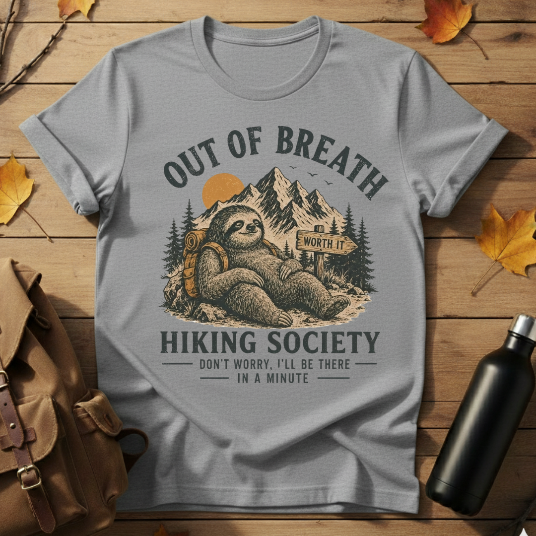Out Of Breath Hiking Society T-Shirt