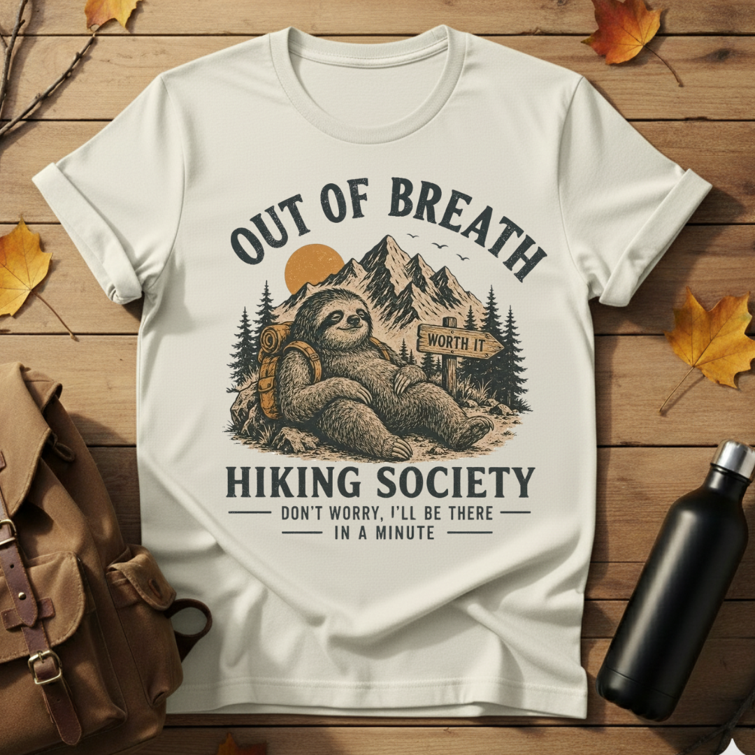 Out Of Breath Hiking Society T-Shirt